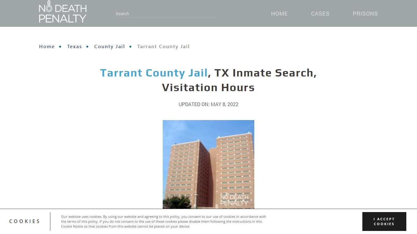 Tarrant County Jail, TX Inmate Search, Visitation Hours